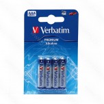 Baterije Verbatim alkalne 1,5V LR03-AAA 1/4